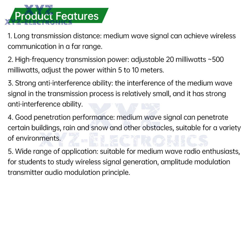 530-1600khz AM Radio Transmitter Experimental Micropower Medium Wave Transmitter