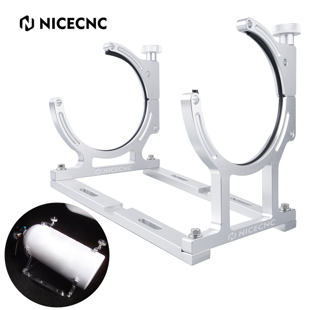 NICECNC 7" Nitrous Oxide Single Bottle Bracket Aluminum Anodized Mount Brackets