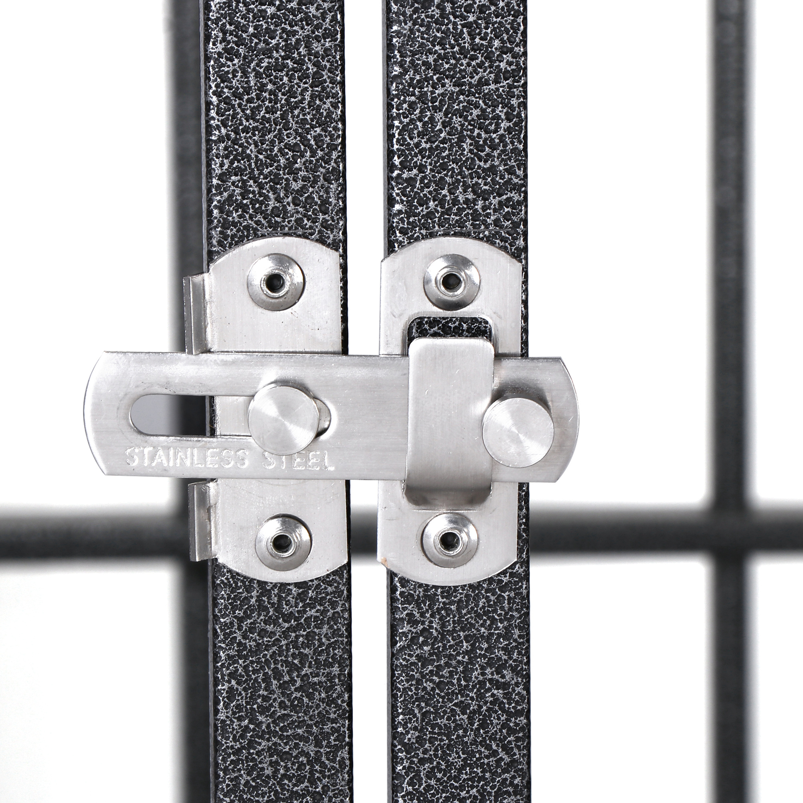 37 Inch Dog Crate Heavy Duty Metal Dog Kennel Indestructible Dog Crate Black