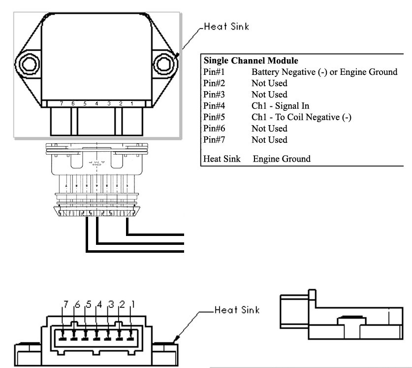 High-Performance 1-Channel Ignition Module squarewave triggered