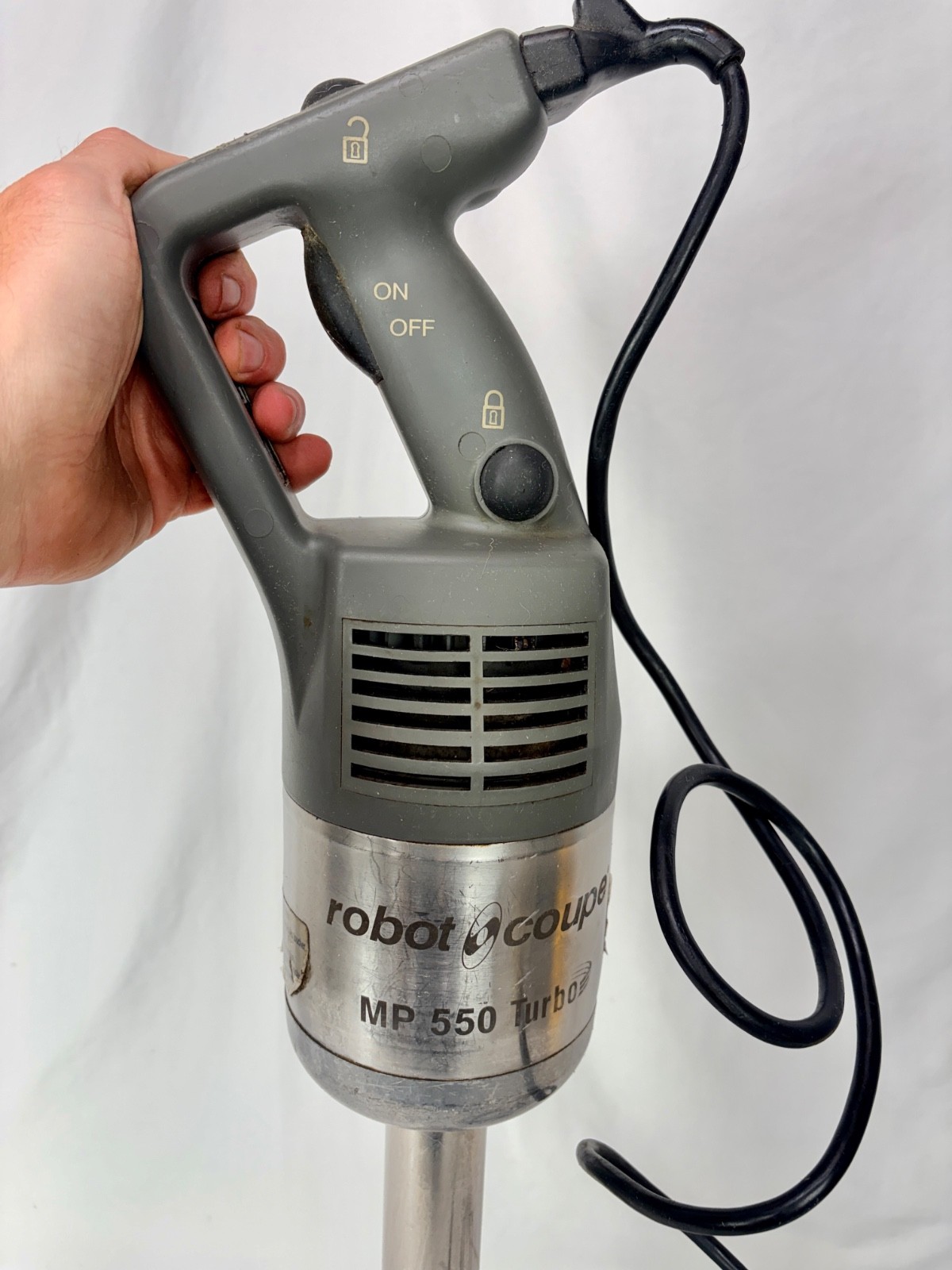 Robot Coupe MP 550 Turbo 18" Single Speed Immersion Blender - 1.1 HP "Read"