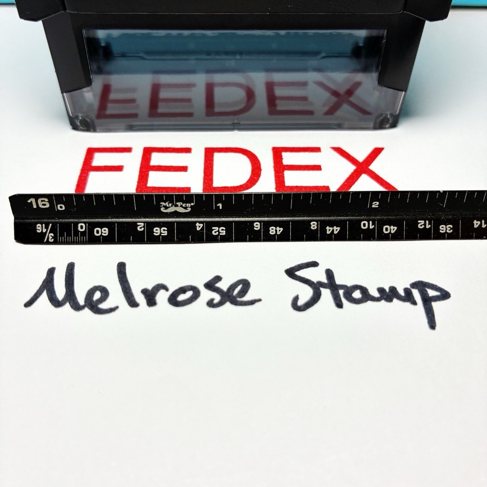 FEDEX Rubber Stamp Red Ink Self Inking Ideal 4913