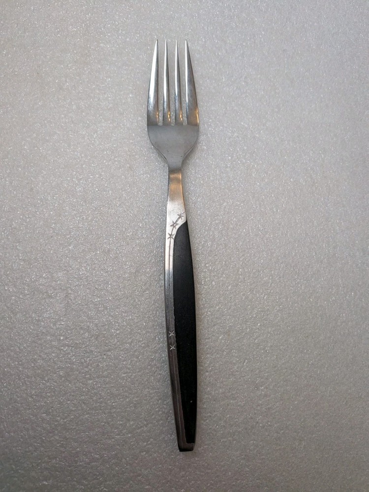 Mar-Crest Ebony Elegance Black Flatware Star Pattern Ladle Fork Spoon MCM Japan