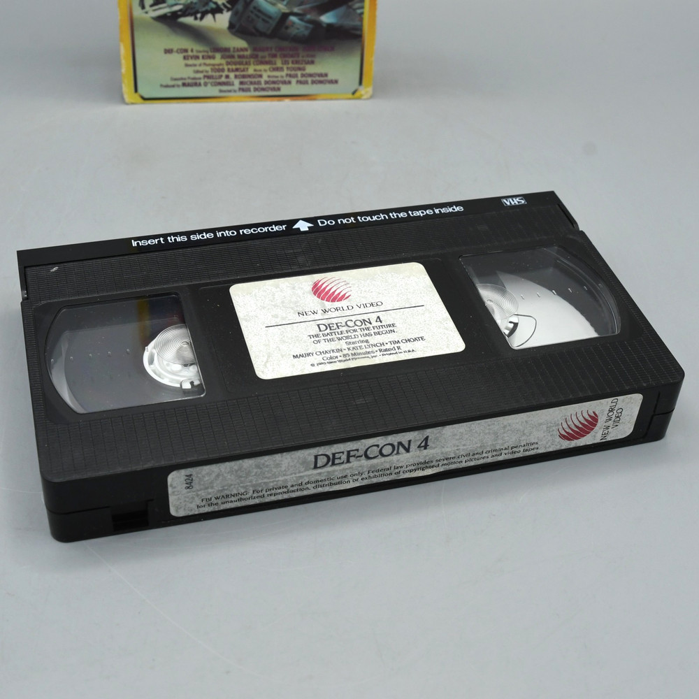 Def Con 4 VHS 1991 Release Starmaker Thriller Sci Fi TESTED