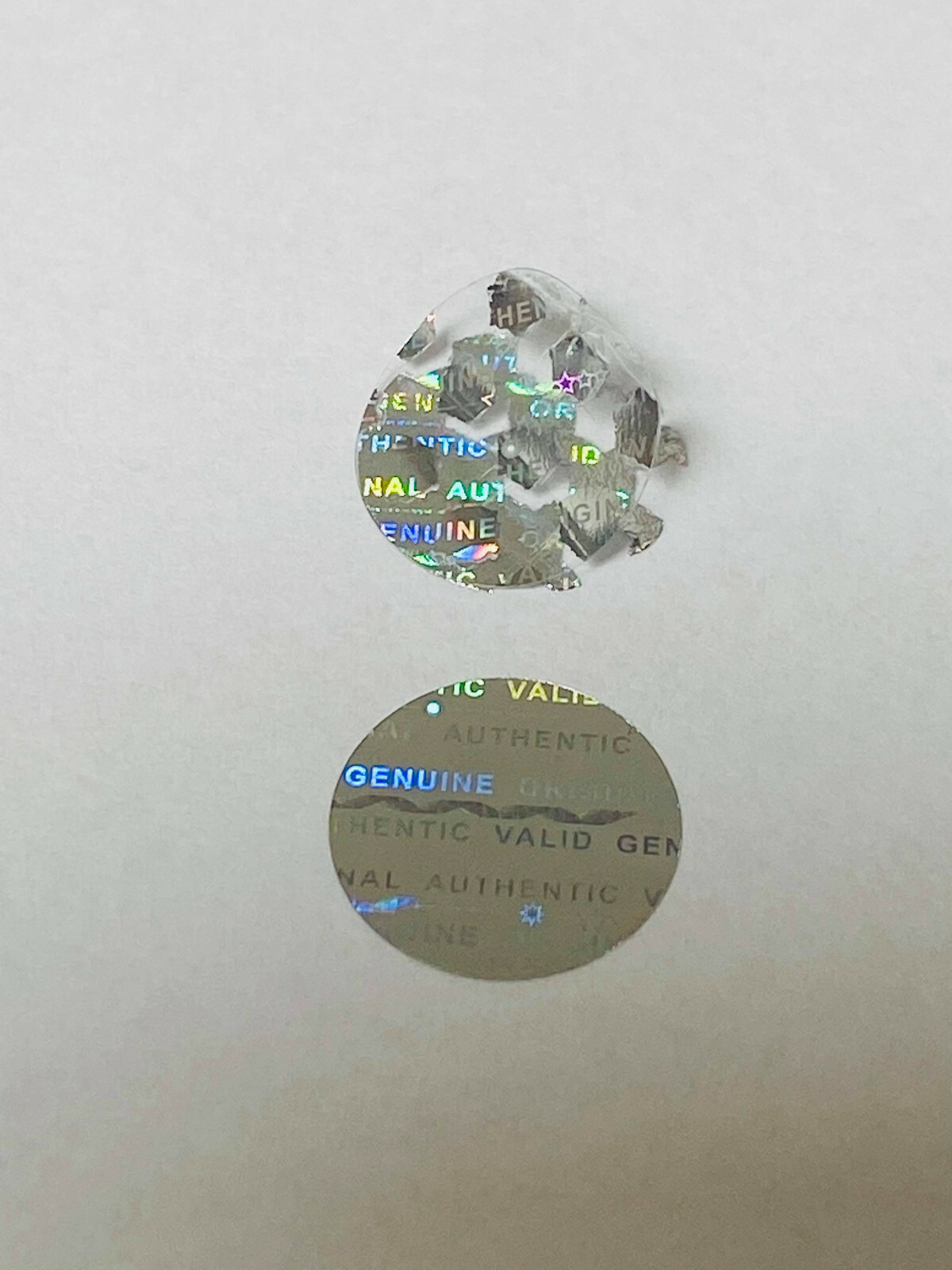 100 Silver Hologram Tamper Evident Warranty Void Security Labels Stickers Seals