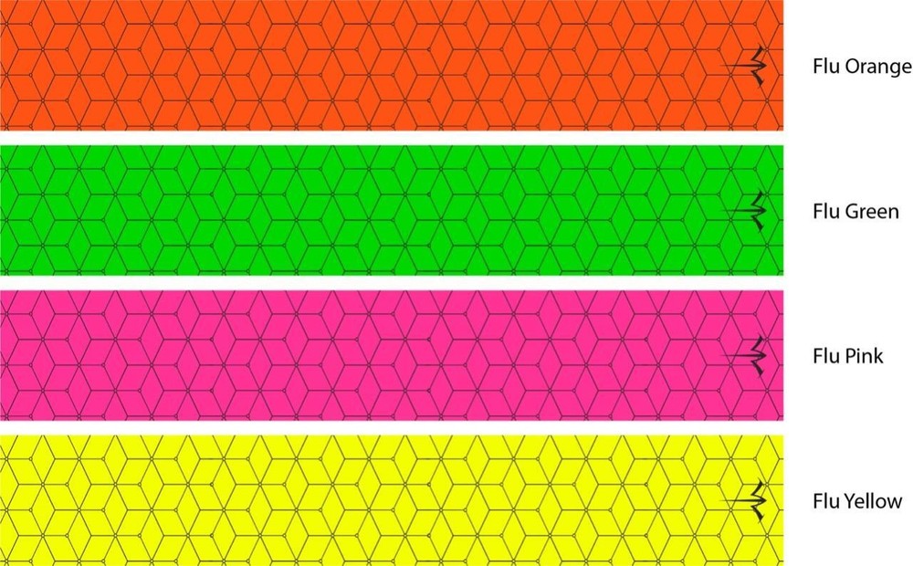 White Water Archery Fluorescent Cubes Solid Arrow Wraps 15 Pc