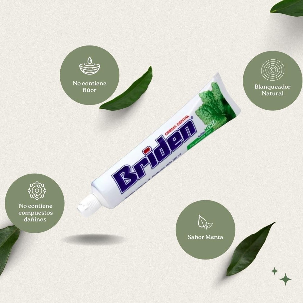 Briden fluoride free toothpaste lot