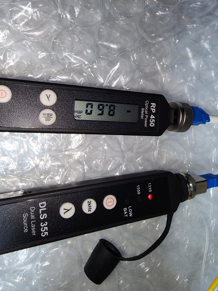 ODM DLS 355 + RP 450, adapters, test fiber, loop back (working kit)