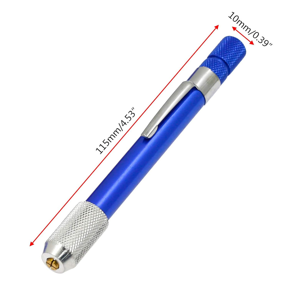 21Pcs Metric Mini Micro Drill Bit Set, HSS Twist Drill Bits with Mini Pin Vise