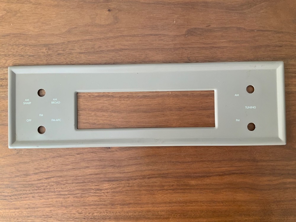 Vintage Ampex Comsole Tuner Faceplate