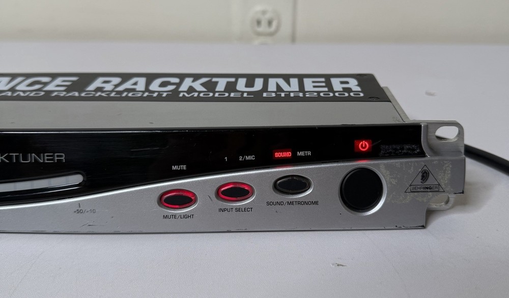 Behringer BTR2000 Rack Tuner 19” w/ Metronome