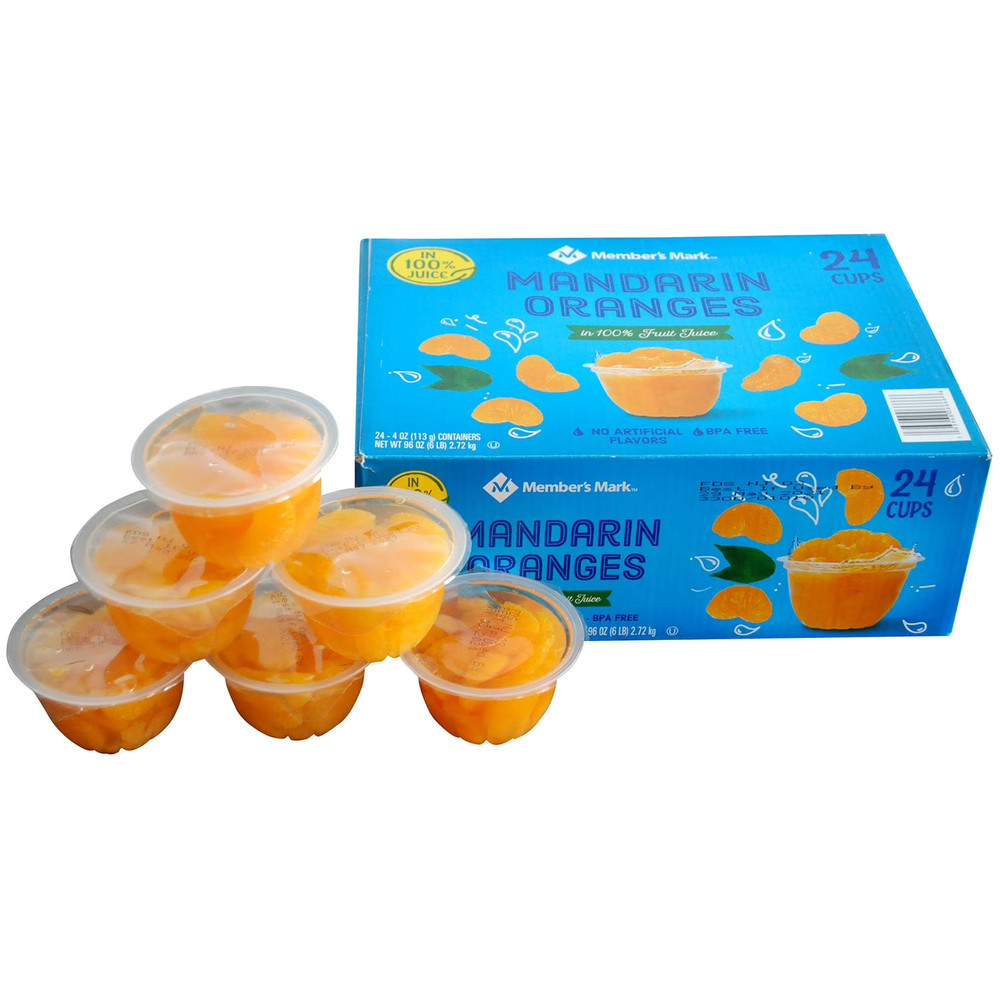 Member 's Mark Mandarin Oranges 4 oz., 24 ct.