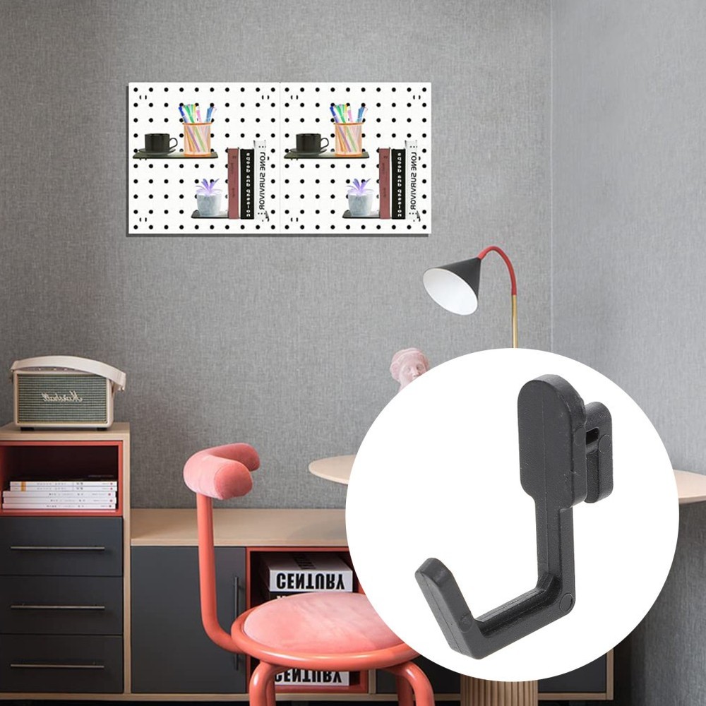 20pcs Peg Board Hook Plastic Display Hook Shelf Hanger Supplies