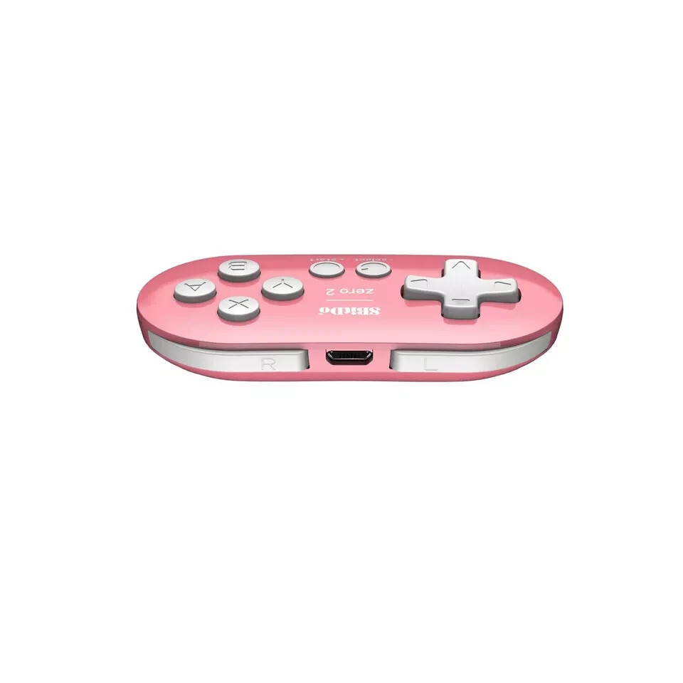 8BitDo Zero 2 Bluetooth Gamepad for Switch, PC, and Android (Pink)