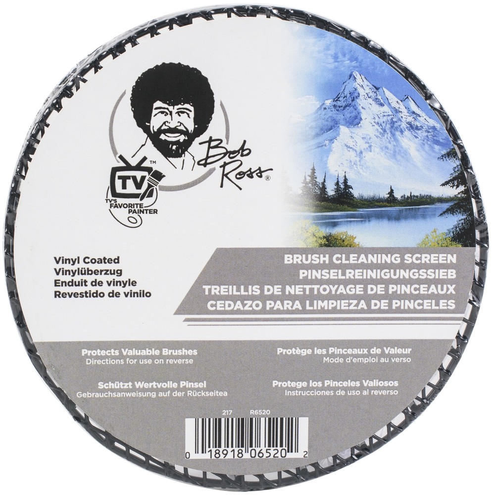 Bob Ross Brush Cleaning Screen-Black - 2 Pack