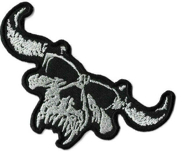 Danzig - Black Demon Skull Logo Patch [Embroidered] Iron or Sew On Patch Patches