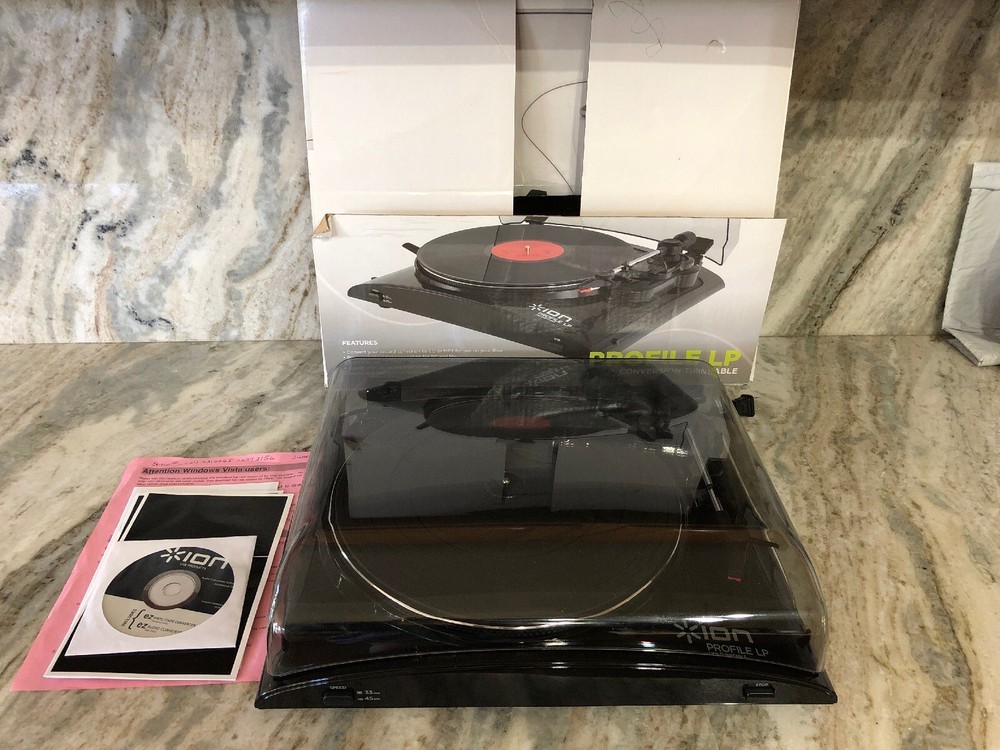 EZ ION Audio PROFILE LP Vinyl Conversion Turntable Convert CD Digital MP3 iPod