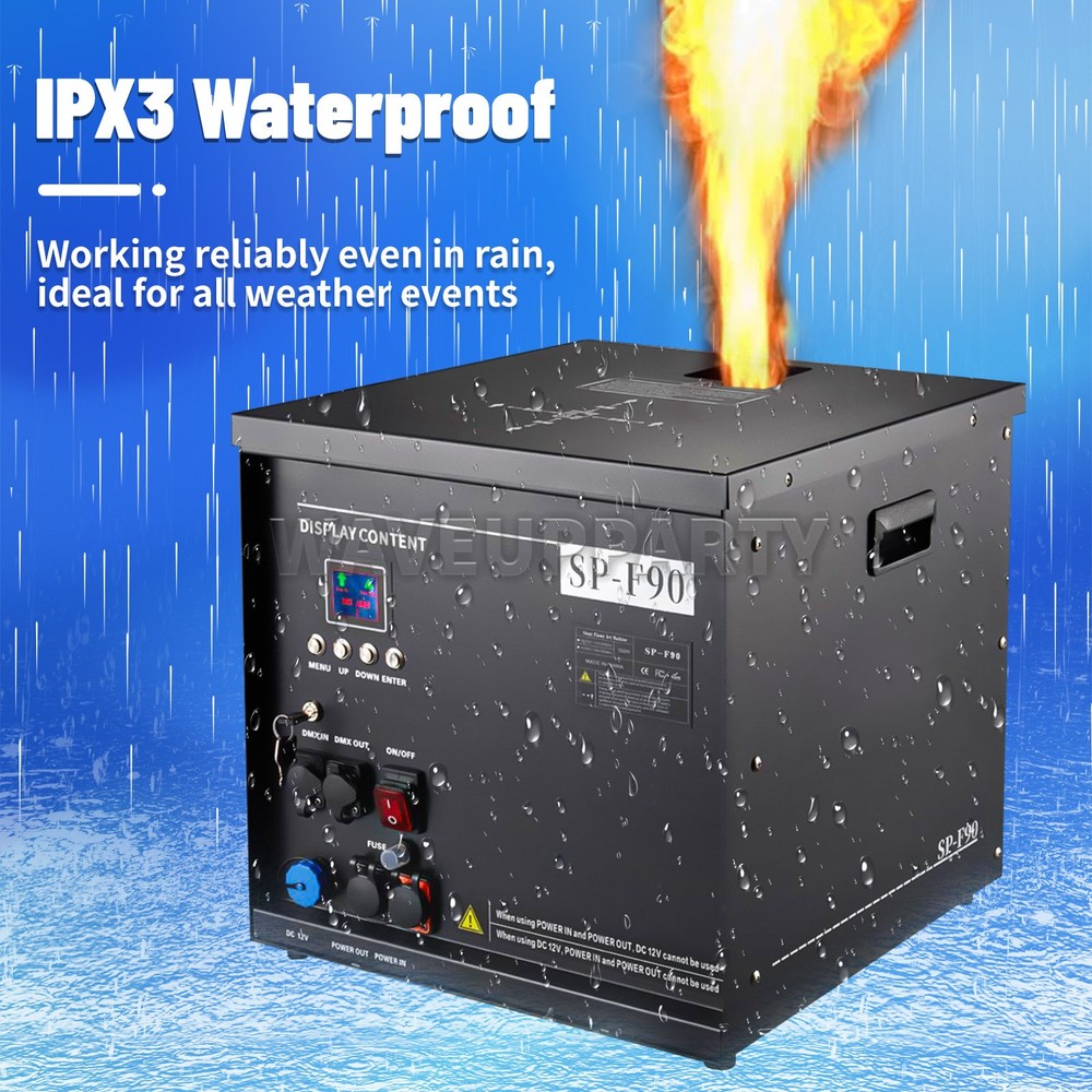 PAIDUN 350W Rainproof Fire Machine Flame Thrower Stage Effect Disco Show Event