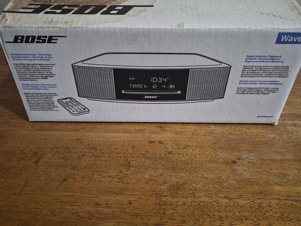 Bose Wave Music System IV Shelf Stereo System Platinum Silver