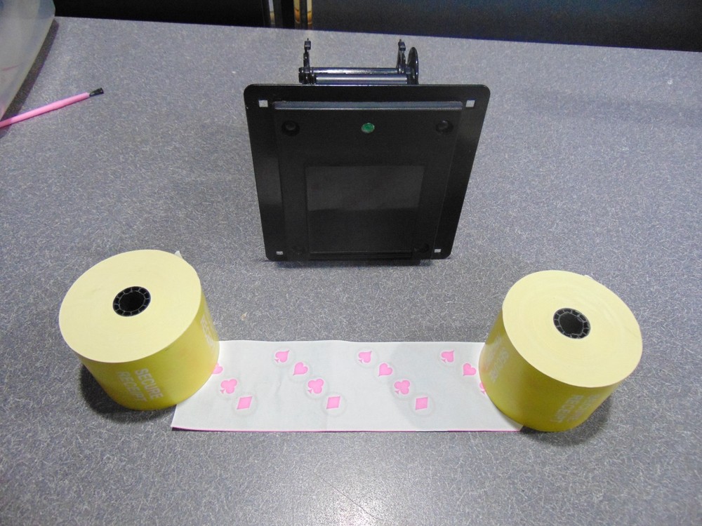 USED ICT GP58-CR PRINTER! GOOD WORKING CONDITION! COMES WITH 2 SECURITY PAPERS