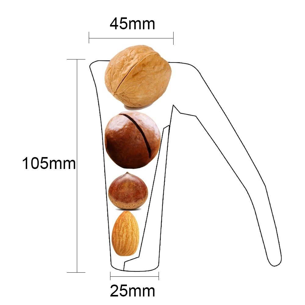 1-Pack Nut Cracker Set – Ergonomic Bottle-Style Walnut & Pecan Opener