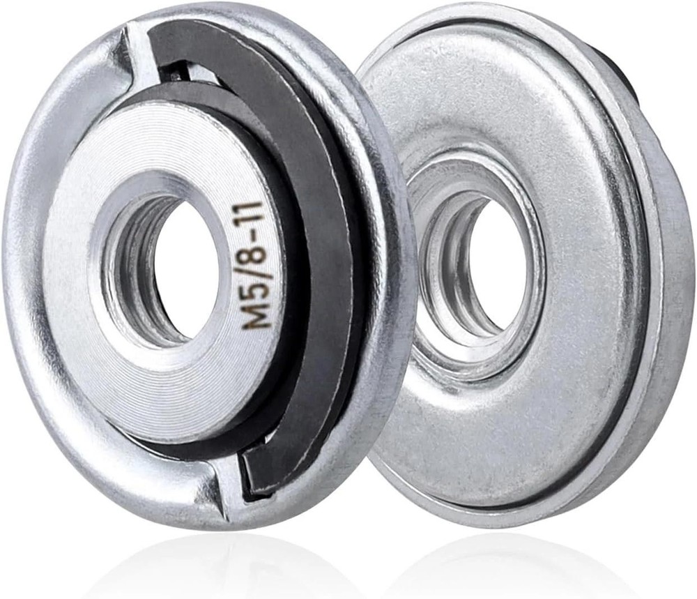 2pcs Quick Change Angle Grinder Flange Nuts 5/8-11 Replacement Lock Nut for Grin