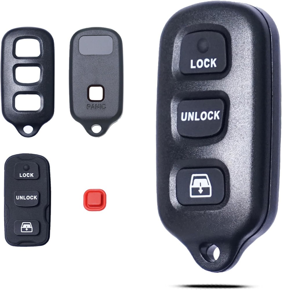 3+1 Button Key Fob Remote Shell Replacement Case Fits 1999–2009 4Runner Sequoia