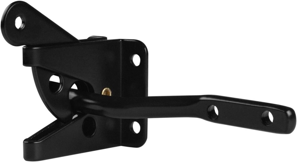 4.7in Heavy Duty Gravity Self-Locking Gate Latch with Easy Installation - Black