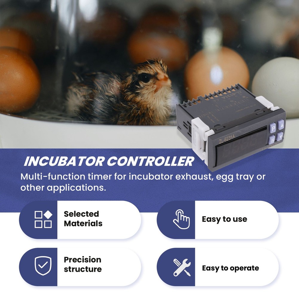 -6231A, Incubator Control, Thermostat with Multifunctional Timer E7H59019