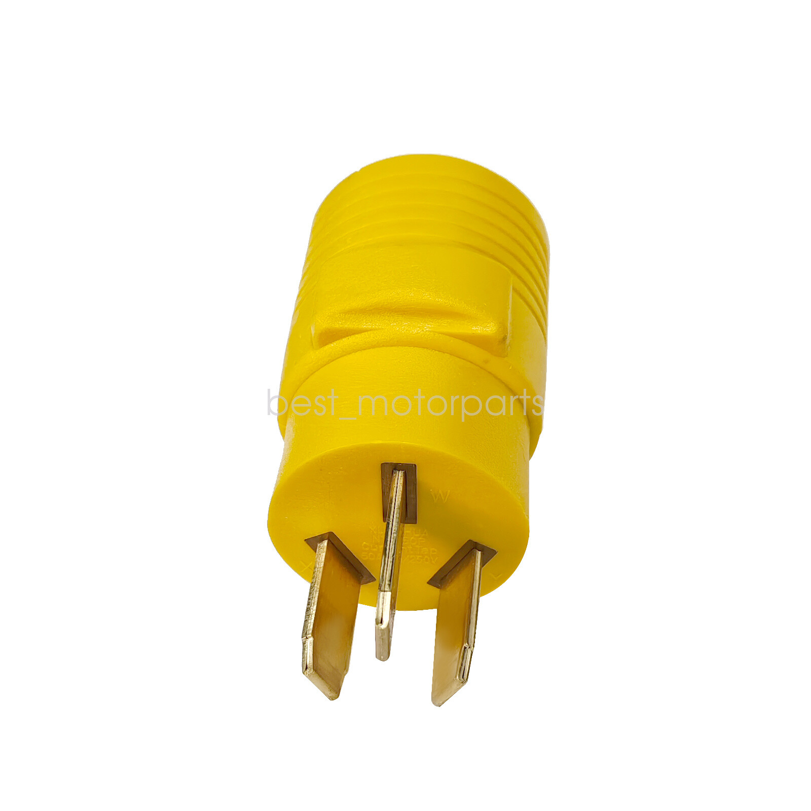 NEMA 10-50P To 14-50R Adapter Plug, 50 Amp 120V/240V Compact 3 Prong Male Plug