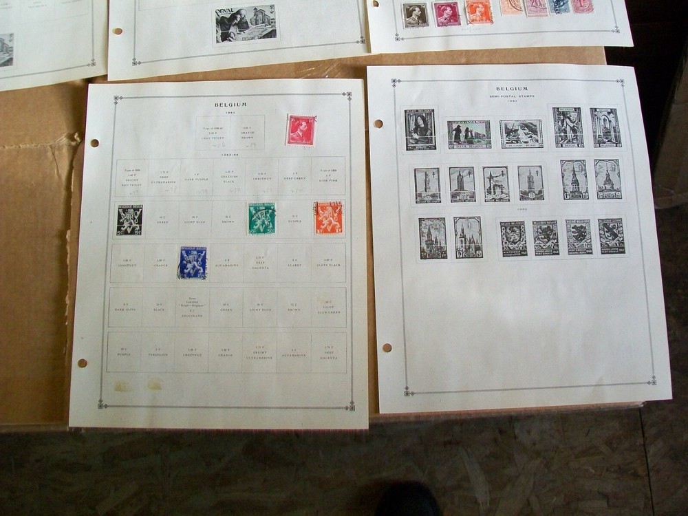 1944 - 1954 Belgium Stamp Sheets Lot 72