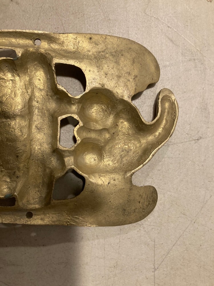 VINTAGE SOLID BRASS PATRIOTIC AMERICAN BALD EAGLE DOOR KNOCKER