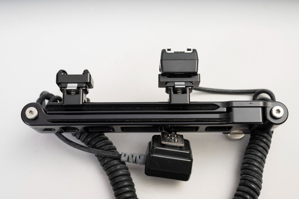 Really Right Stuff RRS WPF-1 A Wedding Pro Folding Flash Bracket and accessories