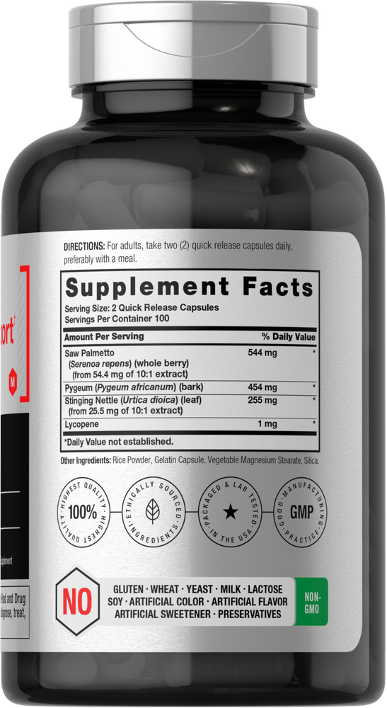 Prostate Supplement for Men | 200 Capsules | Enhanced Herbal Complex | Horbaach