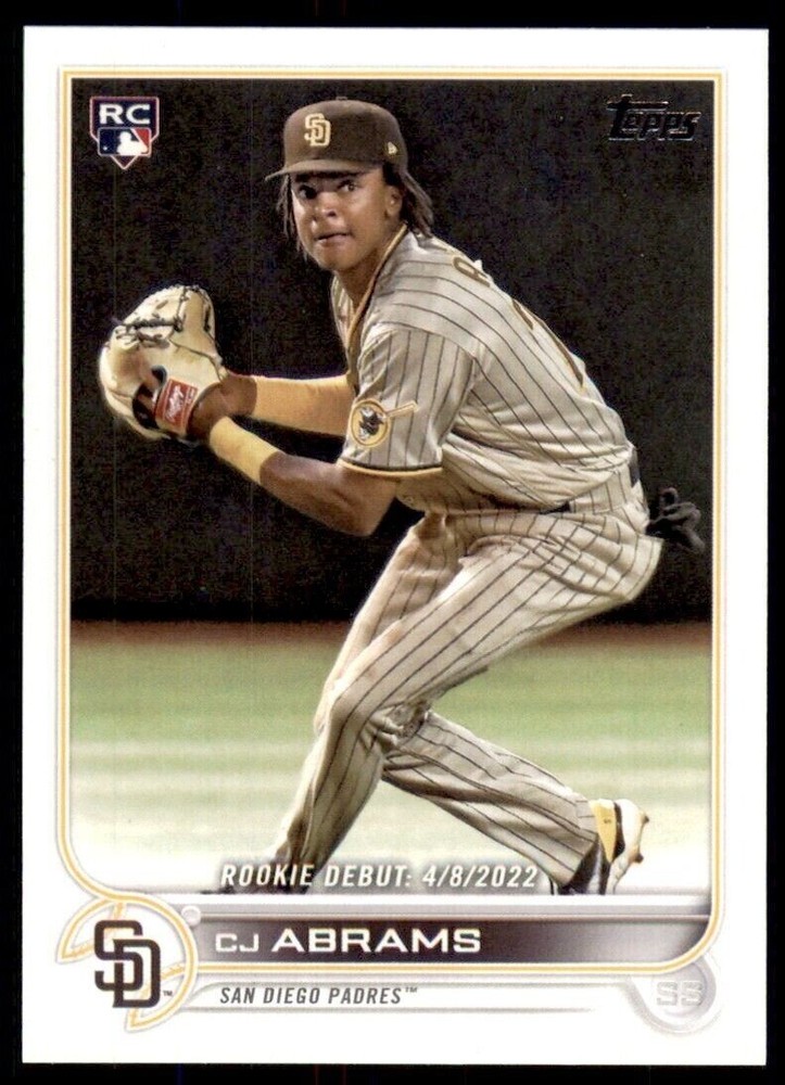 !!!     2022   CJ ABRAMS   TOPPS  UPDATE  BASEBALL  ROOKIE  CARD $$