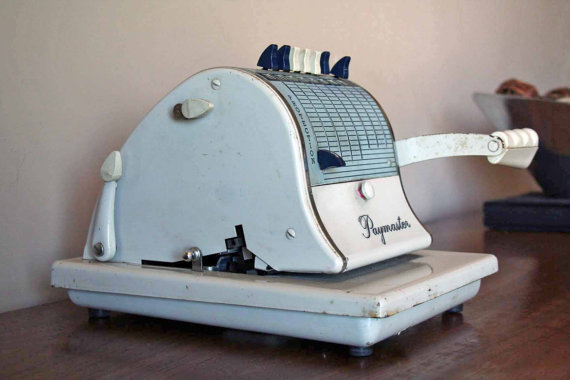 Vintage Paymaster Payroll Machine series s 1000