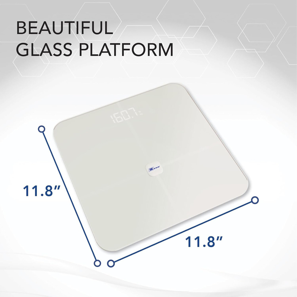 Digital Biometrics Scale | Measures 12 Body Composition Metrics | Bluetooth | An