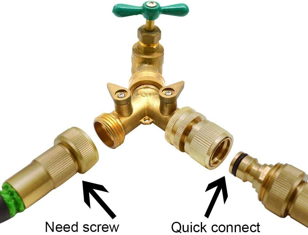 Garden Hose Quick Connect Solid Brass Quick Connector Garden Hose Fitting