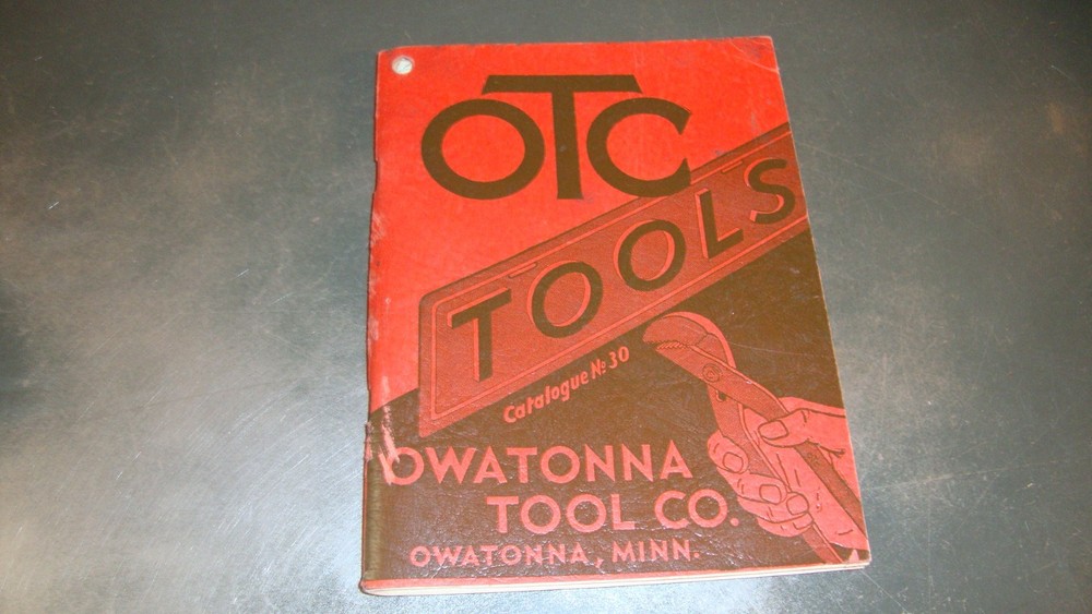 OTC Owatona Tool Co. Tools Catalog No. 30 1930s