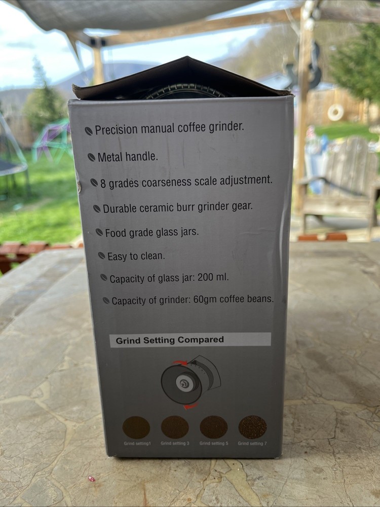 Millware Precision Manual Coffee Hand Grinder Set Adjustable Coarseness EUC