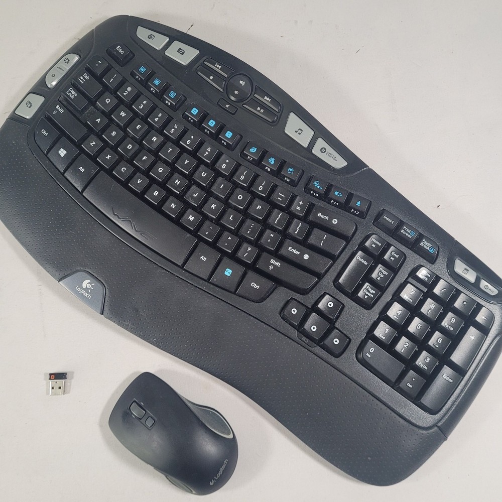 Logitech MK350 Wave Keyboard M560 Mouse Unifying Receiver Tested Works