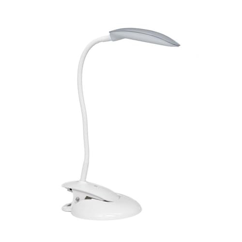LD2021-GRY Flexi Rounded Clip Light LED Desk Lamp Gray
