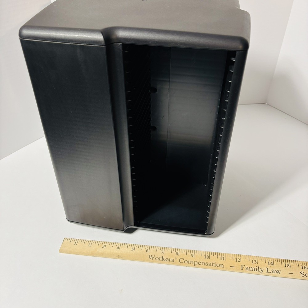 Laserline 100 CD Rotary Carousel Storage Holder Rack Spinning Tower Case