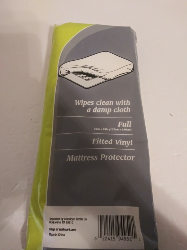Fitted Vinyl Mattress Protector Up To 12 Inch Deep