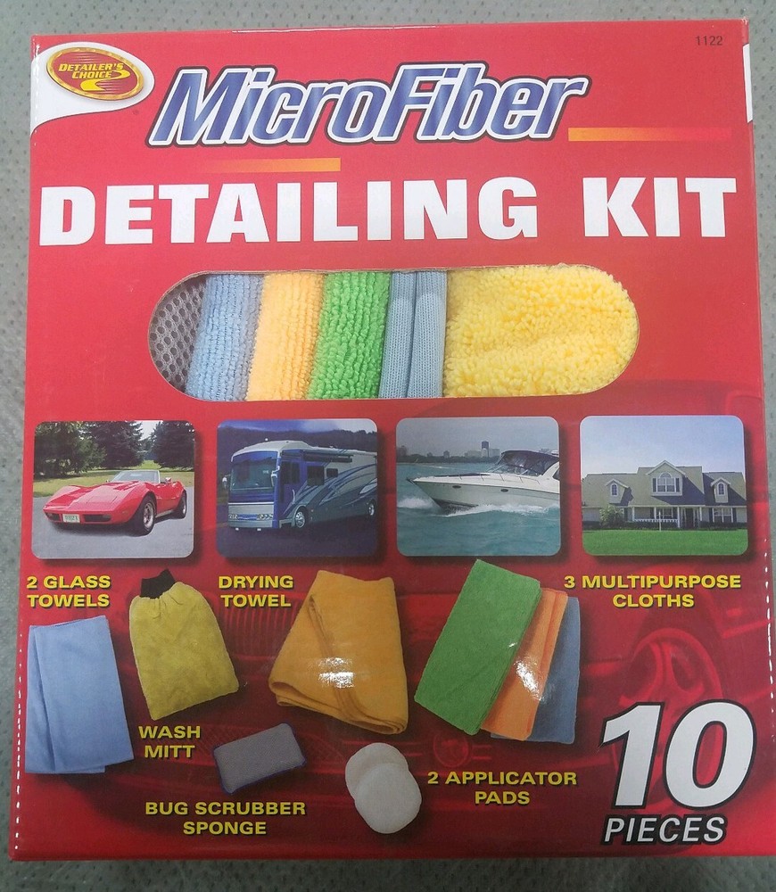 Detailer's Choice Microfiber Complete Car Cleaning Kit