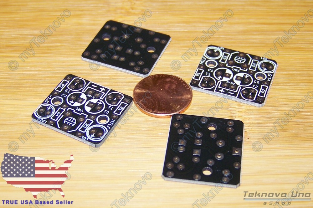 10x PCB Only for Mini LED Adjustable Flasher Blinker Flip-Flop Flash - USA