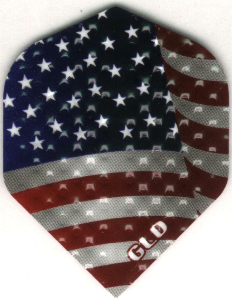 Stars and Stripes Dimplex Dart Flights: 3 per set