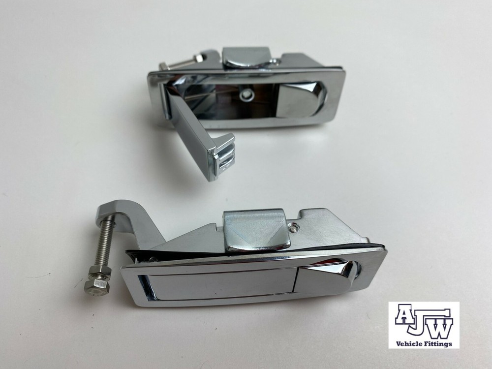 4 Compression Latch Non Locking CHROME Lever Lock Trailer Locker Door TackBox