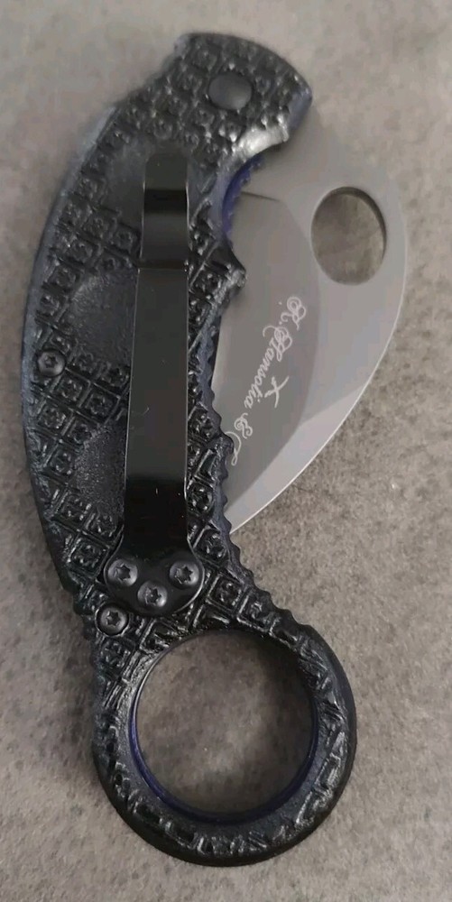 K Hansotia & Co. Karambit Knife Black Folding Special Ops 101