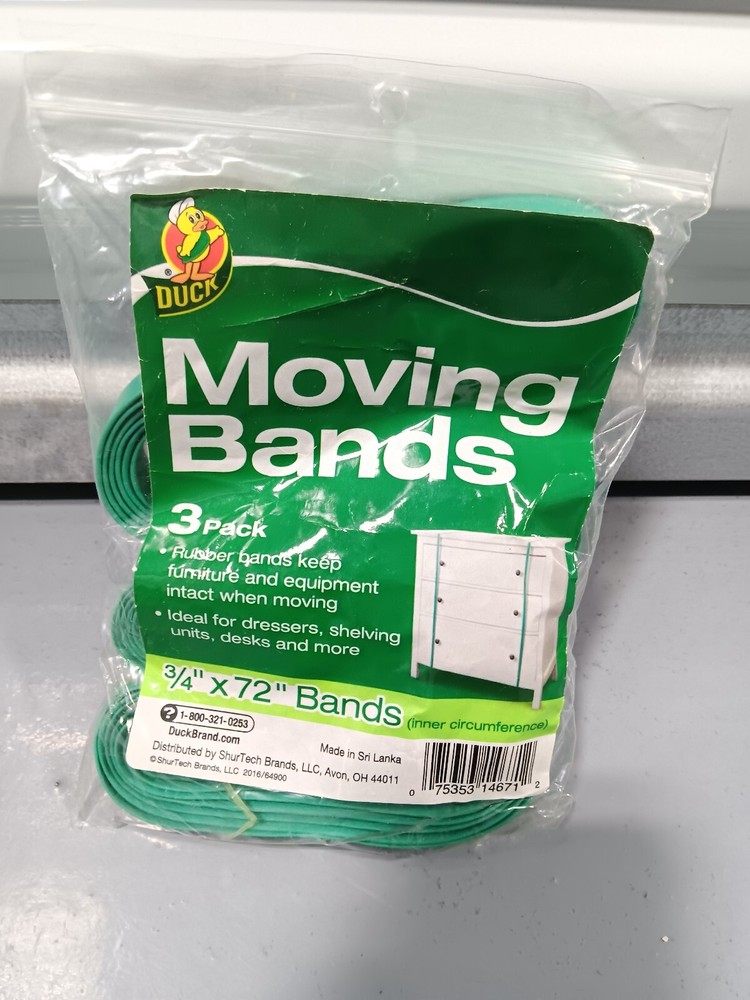 DUCK MOVING BANDS 3 PACK/3/4"x72" bands